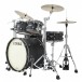 Tama Starclassic Maple 22'' 4pc Shell Pack, Flat Black - Angle