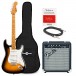 Squier Classic Vibe Stratocaster Pack with Free 3 Months Fender Play