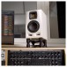 A7V Nearfield Studio Monitor, Limited Edition White - Lifestyle