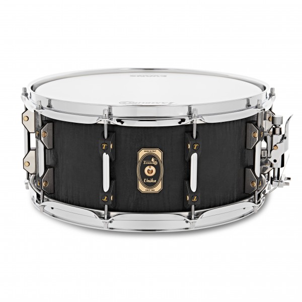 Tamburo Unika Series 14 x 6.5'' Snare Drum, Flamed Black