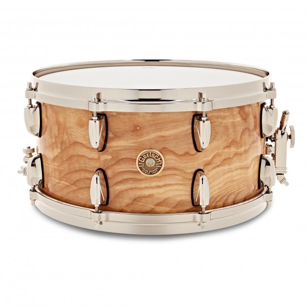 Gretsch USA 140th Anniversary Limited Edition 14" x 7" Snare Drum & Bag, Figured Ash