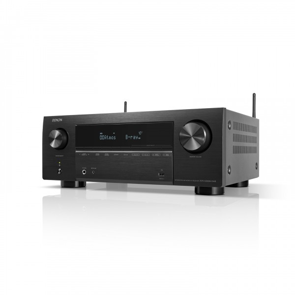 Denon AVR-X2800H AV Receiver, Black Left View