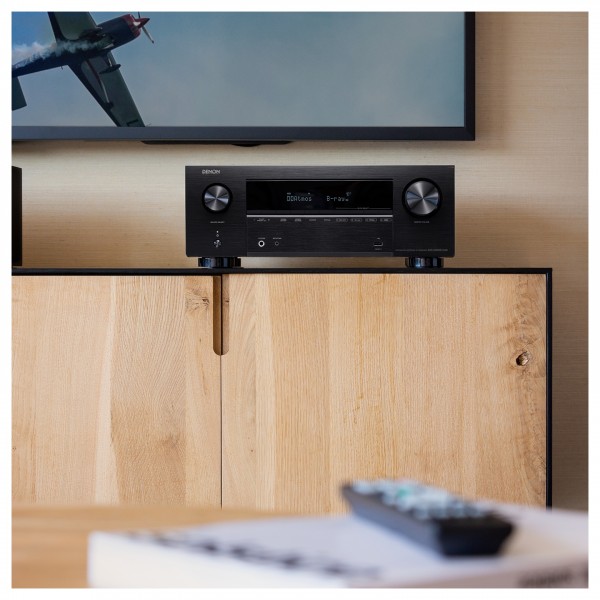 Denon AVR-X2800H AV Receiver, Black Lifestyle View
