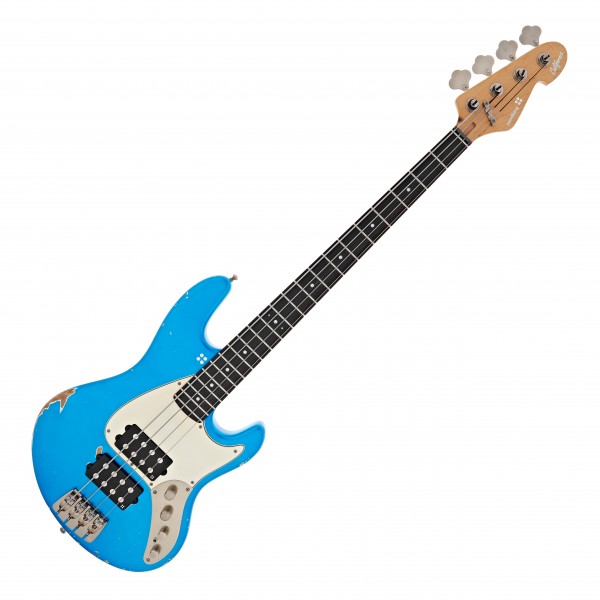 Sandberg California TM2 4-String, Hardcore Aged Lake Placid Blue