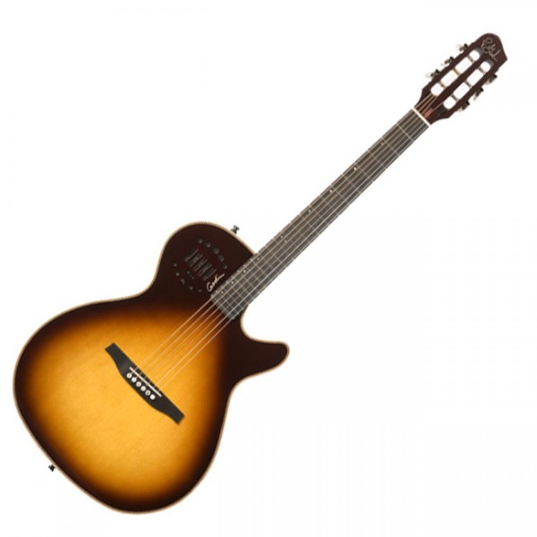 Godin Multiac Steel Duet Ambiance Sunburst HG with Bag