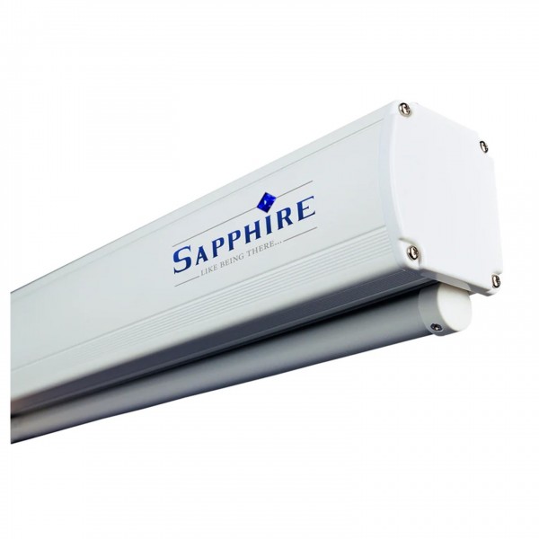 Sapphire Manual Slow Retraction 16 9 Projector Screen 66-inch Side View