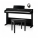 Kawai Paket med Digitalpiano KDP75, Sidenmatt Black