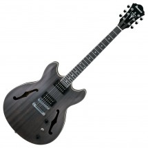 Ibanez AS53 Artcore, Transparent Black Flat