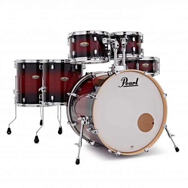 Pearl Decade Maple 22'' 6pc Shell Pack, Gloss Deep Red Burst