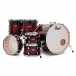 Pearl Decade Maple 22'' 6pc Shell Pack, Gloss Deep Red Burst