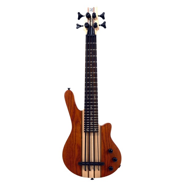 Mahalo Solid Electric Bass Ukulele, Transparent Brown - Secondhand