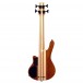 Mahalo Solid Electric Bass Ukulele, Transparent Brown - Secondhand