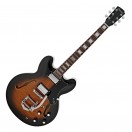 Hartwood Revival Legend TR Semi Acoustic Guitar, Sunburst