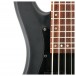 Schecter Stiletto Stealth-5 Bass Guitar, Satin Black - Secondhand