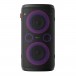 Hisense Party Rocker One Portable Bluetooth Speaker - Front view and dynamic light show