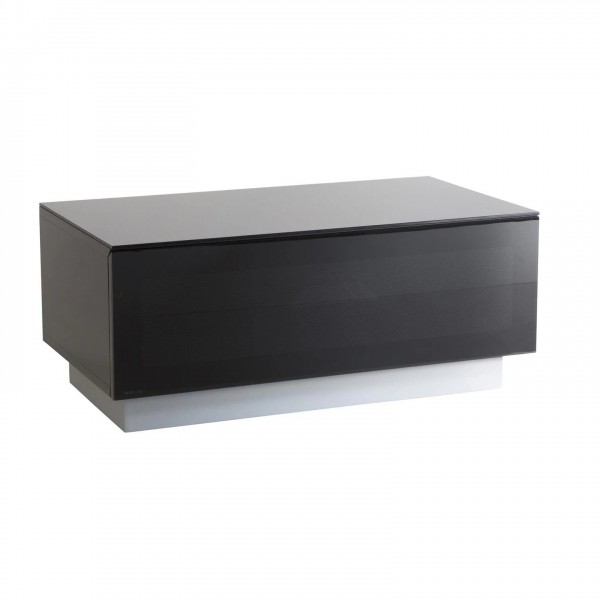 Alphason Element Modular EMTMOD850 TV Cabinet, Black Gloss - Angled