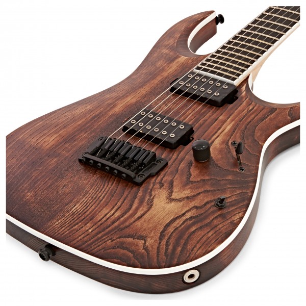 Ibanez RGAIX6U Iron Label Electric Guitar, Antique Brown Stain