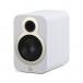 Q Acoustics 3020c Bookshelf Speaker, Satin White - Angled