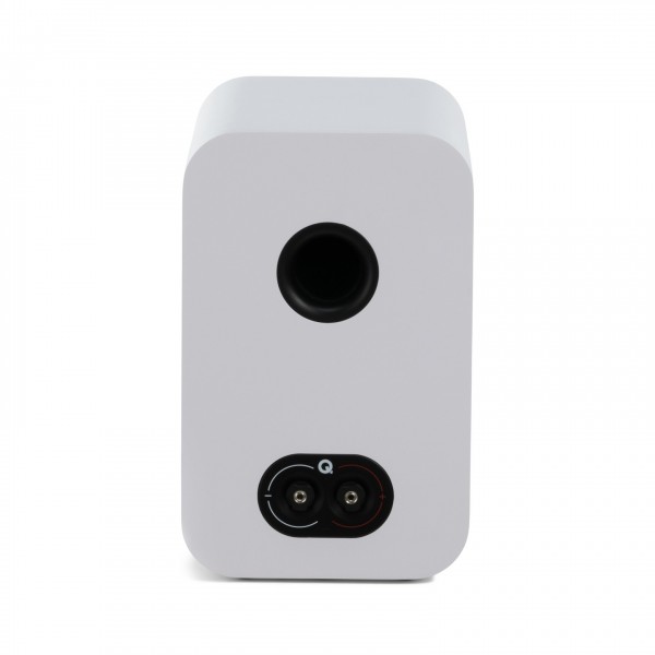 Q Acoustics 3020c Bookshelf Speaker, Satin White - Reverse