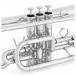 Elkhart 100CRS Student Cornet, Silver, Valves