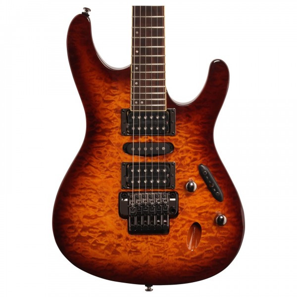 Ibanez S670QM, Dragon Eye Burst | Gear4music