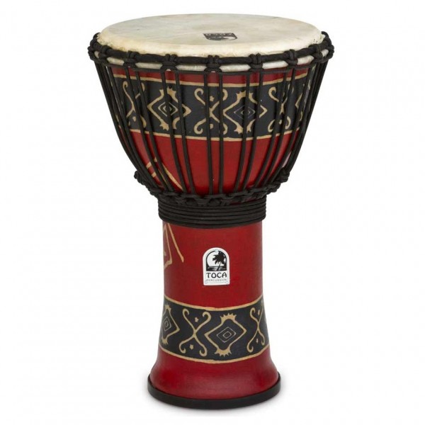 Toca 9" Djembe Freestyle Rope Tuned Bali Red