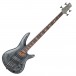 Ibanez SRFF800 Multi Scale Bass Guitar, Black Stained Front View
