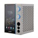 FiiO R9 Desktop Media Player, Titanium - angled lock screen