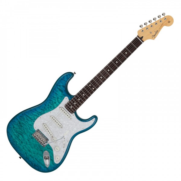 Fender 2024 Collection, Made in Japan Hybrid II Stratocaster RW, Quilt Aquamarine