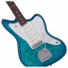 Fender 2024 Collection, Made in Japan Hybrid II Jazzmaster RW, Quilt Aquamarine