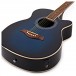 Auditorium Electro-Acoustic Guitar by Gear4music, Blue Burst