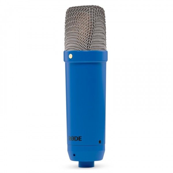 Rode NT1 Condenser Microphone, Cobalt Blue - Angled