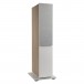 JBL Stage 260F Floorstanding Speaker, White - Front view angled with grille attached