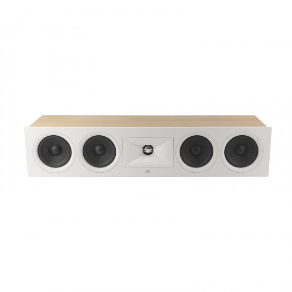 JBL Stage 245C Centre Speaker, White - Top angled