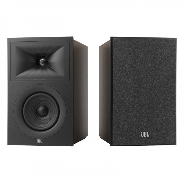 JBL Stage 250B Bookshelf Speakers (Pair), Black Front View