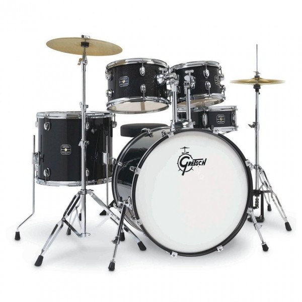 Gretsch Renegade Drum Kit with Hardware & Cymbals, Black Mist