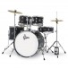 Gretsch Renegade Drum Kit with Hardware & Cymbals, Black Mist - Angle