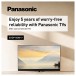 Panasonic 5 year warranty