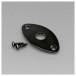 Gotoh JCB-2 Ovales Gitarren-Buchsenblech, Black Chrome