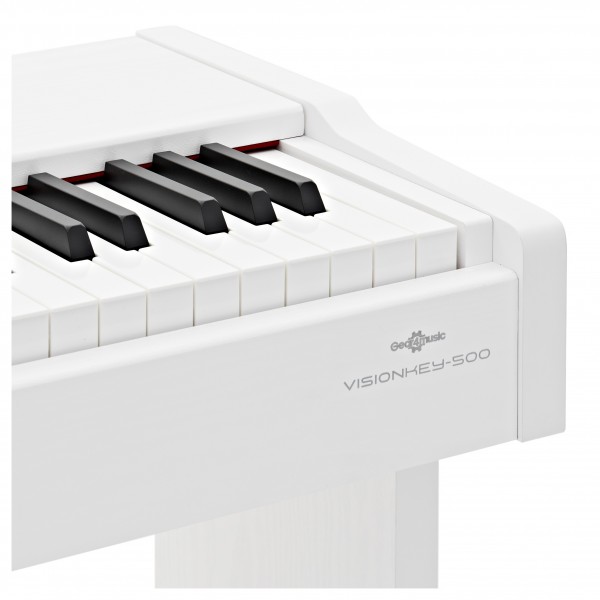 VISIONKEY-500 Digital Piano Bench Pack by Gear4music, White