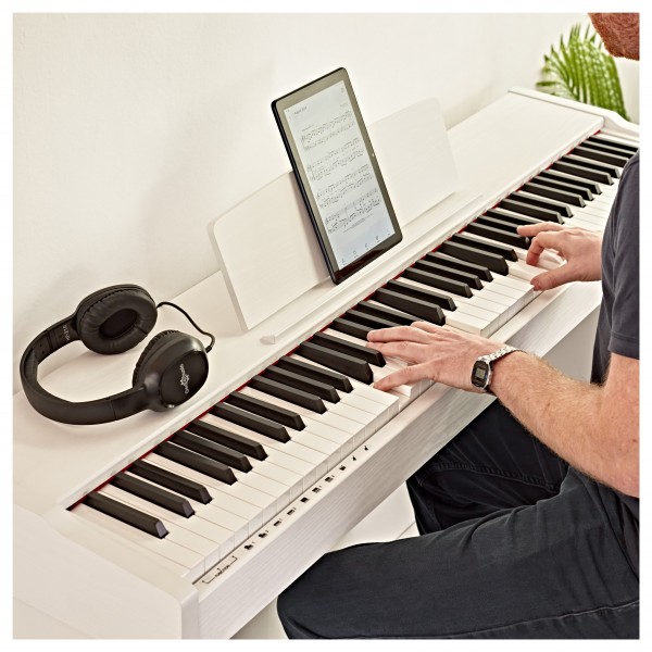 VISIONKEY-500 Digital Piano Bench Pack by Gear4music, White