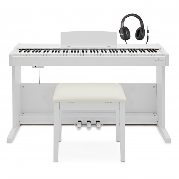 VISIONKEY-500 Digital Piano Bench Pack by Gear4music, White