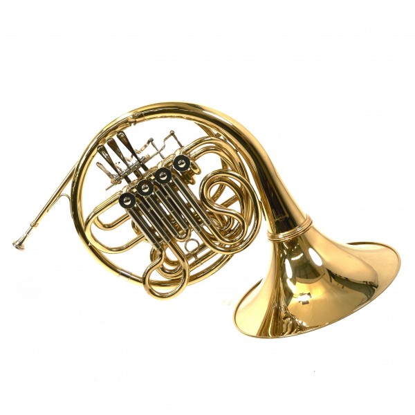 Student French Horn by Gear4music, Gold - Secondhand