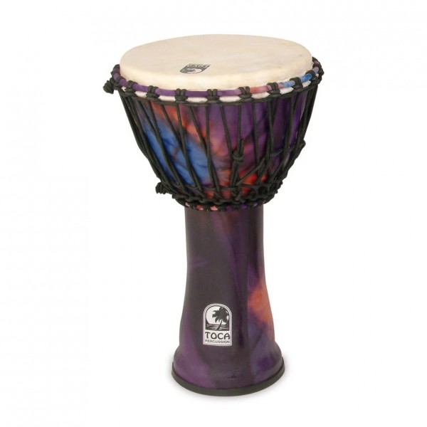 Toca 10" Djembe Freestyle Rope Tuned Woodstock Purple - Main