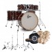 Gretsch Catalina Maple 22'' 7pc Plus Istanbul Xist talerze perkusyjne, elementy konstrukcyjne & Throne pakiet, Walnut Glaze