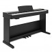 VISIONKEY-500 Digital Piano Bench Pack by Gear4music, Matte Black