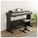 VISIONKEY-500 Digital Piano Bench Pack by Gear4music, Matte Black