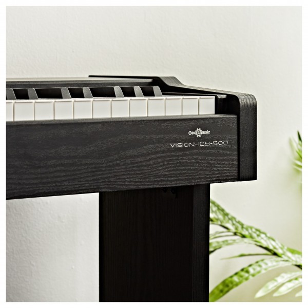 VISIONKEY-500 Digital Piano Bench Pack by Gear4music, Matte Black