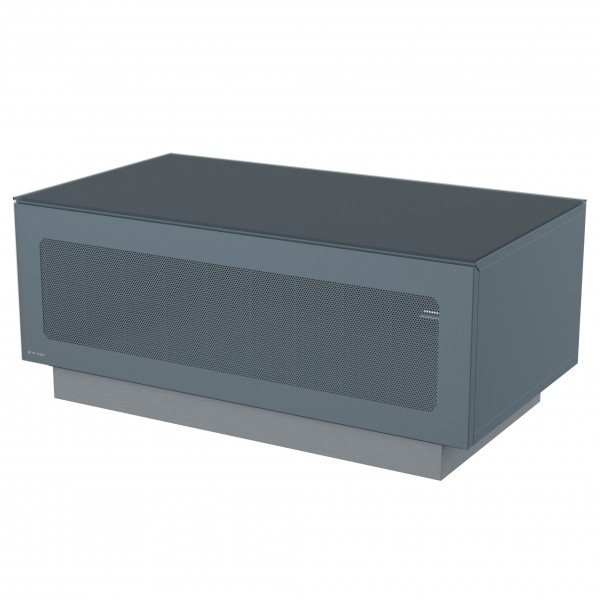 Alphason Element Modular 850 TV Cabinet, Grey Gloss - Angled, Left