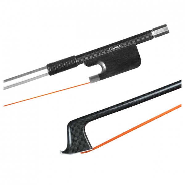 Coruss Carbon Bow for Viola, Orange Hair